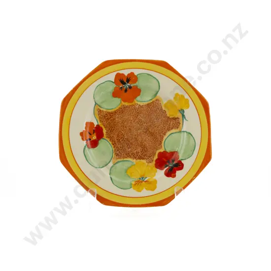 Clarice Cliff Bizarre "Nasturtium" Octagonal Plate