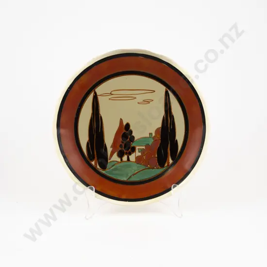 Clarice Cliff Fantasque "Orange Trees & House" Plate