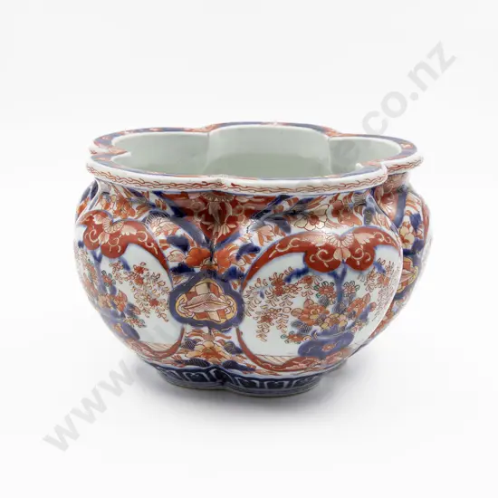 Japanese Imari Hexagonal Lobed Jardiniere