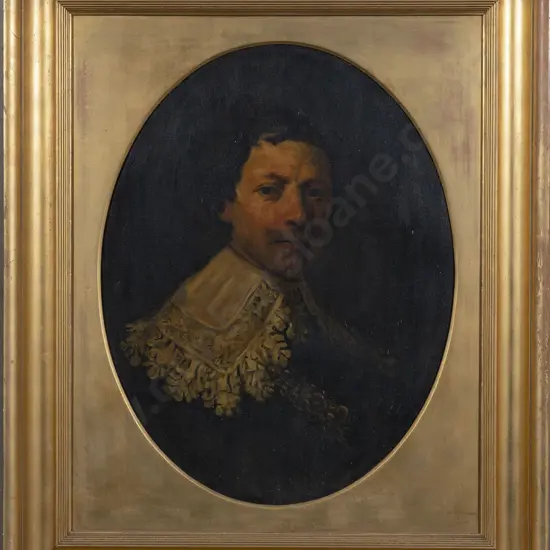 C19th Portrait of a Gentleman in the Style of Van Dyke