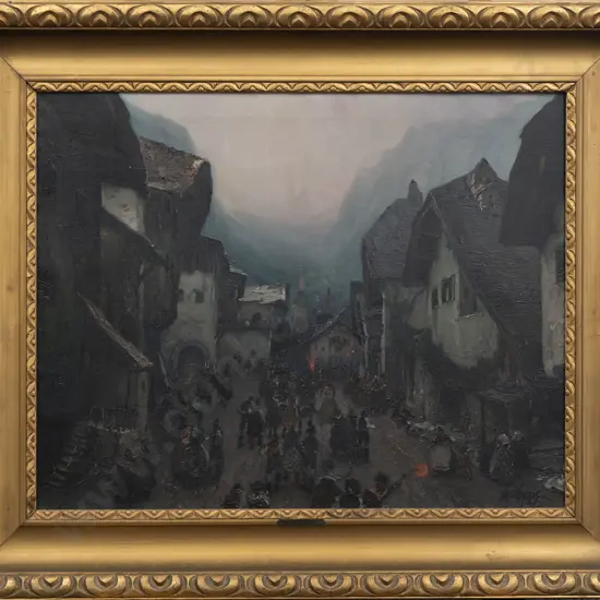 Albert Meindl (Austrian 1891 - 1967) - Village of Heligenblut