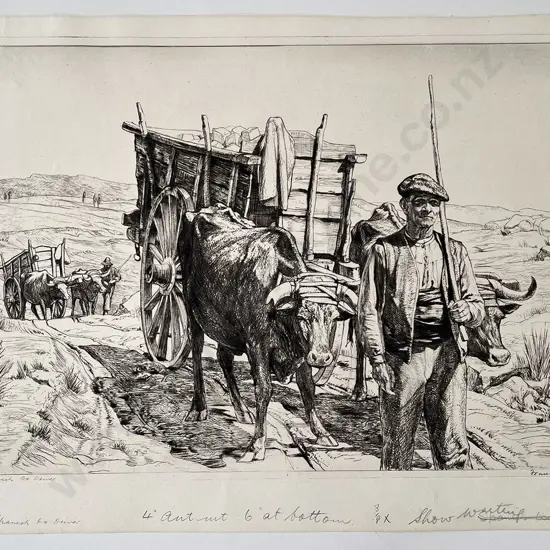 Francis Dodd (British 1874 - 1949) - Spanish Ox Driver