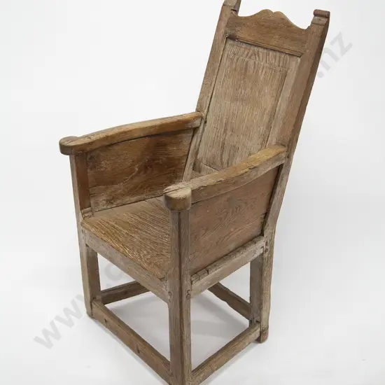 Late C18th English Oak Wainscot Chair