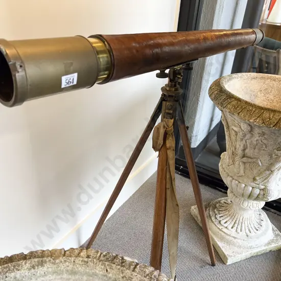 Large Vict Brass Telescope
