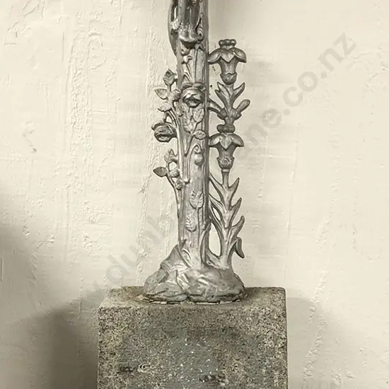 Late C19th Cast Iron Crucifix