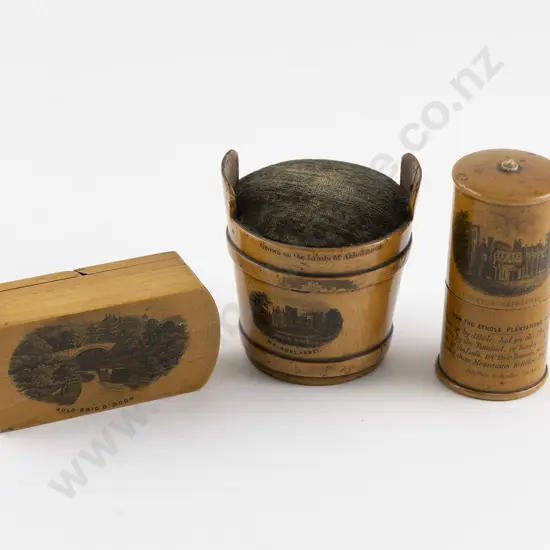 Victorian Maucheine Ware Pin Cushion