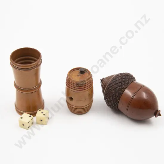 Three Pieces Victorian Treen