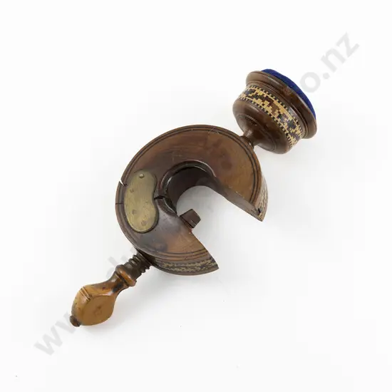 Victorian Tunbridge Ware Sewing Clamp