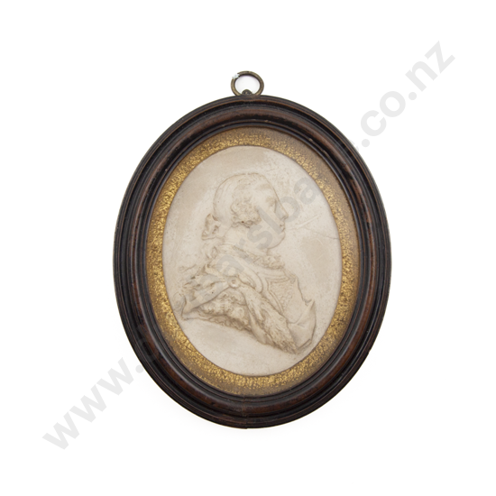 Geo III Relief Cast Portrait Bust Of A Gent