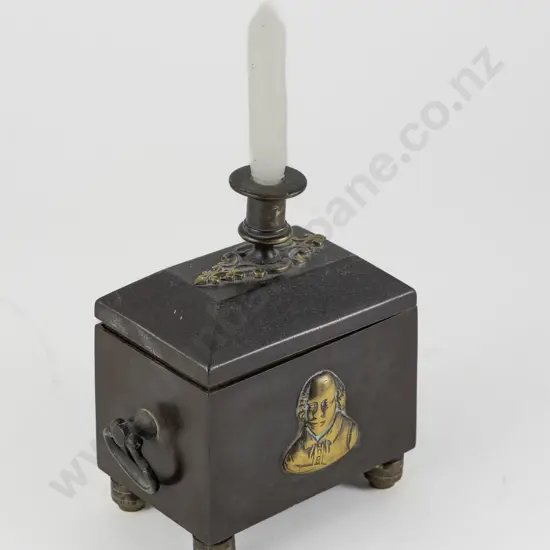 Early Victorian Polished Cast Iron Box