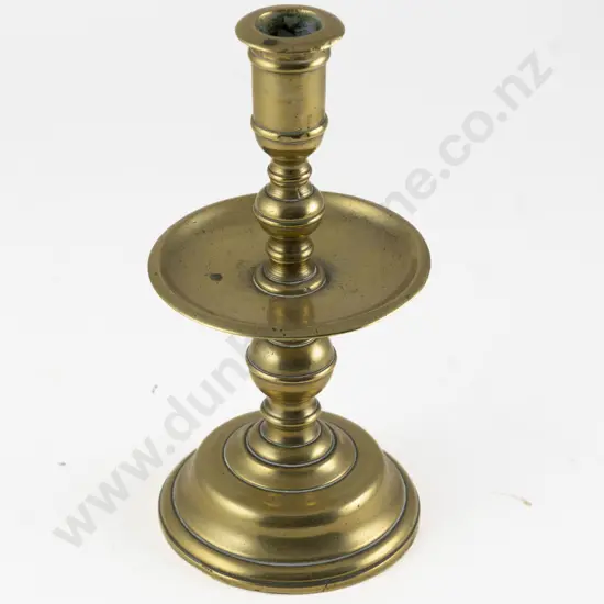 C18th English Brass Candlestick