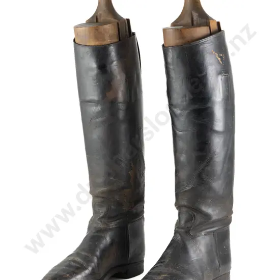 Pair Victorian Three Section Beech Boot Stretchers