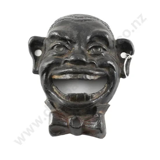 Black Clown Face Cast Iron Wall Mounting Bottle Opener