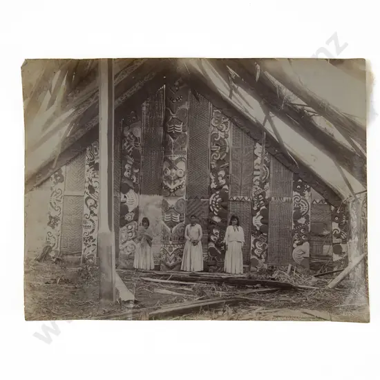 John James Potter (1846-1918) Carved Whare Te Kuiti