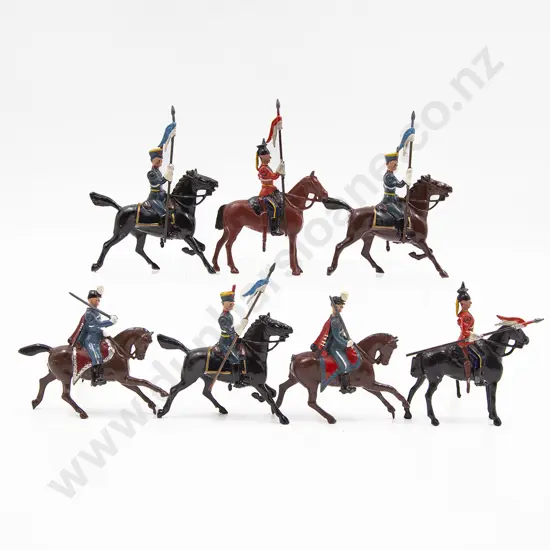 Britains Mixed Lancer Regiments 7pces