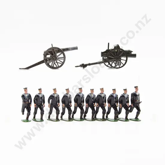 Britains Royal Navy Landing Party with Lumber and Gun 11pces