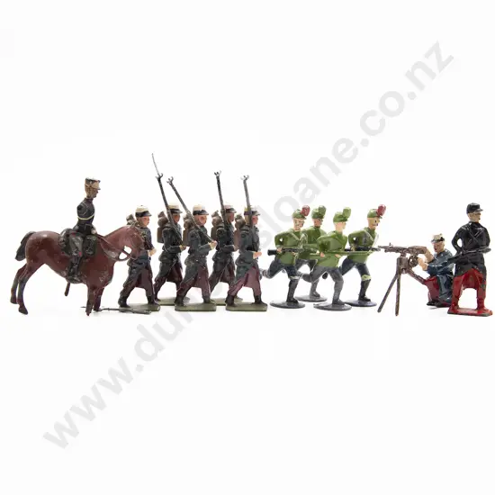 Britains and Other Manufacture French Foreign Legion and Other Regiments 10pces