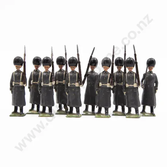 Britains Scots Guards in Gray Coats 10pces