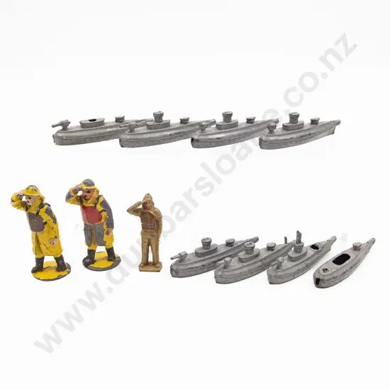 Unmarked Seven Lead Submarines and Three Johillco Lifeboat Men
