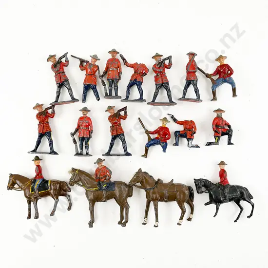 Britains and Other Manufacture Royal Canadian Mounted Police 11pces