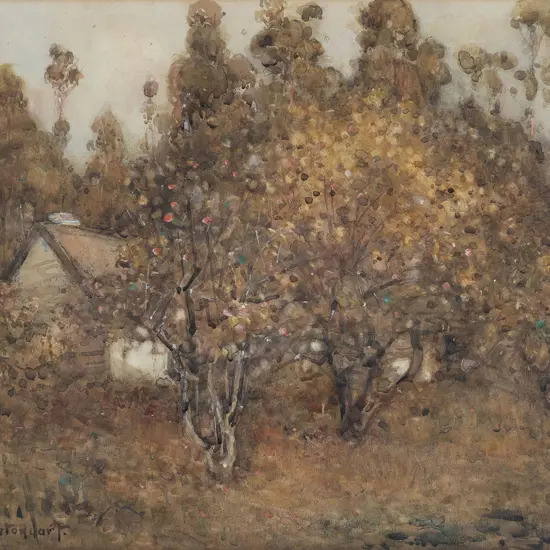 Margaret Olrog Stoddart (1865-1934) - Old Orchard Diamond Harbour