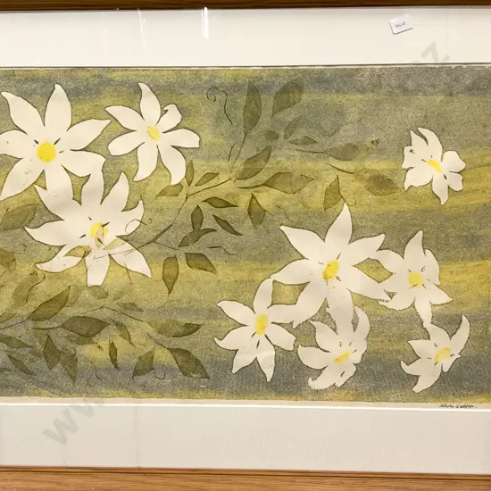 Hilda Walker - "Clematis Series Number 2" - Limited Edition Screen Print 1 of 3