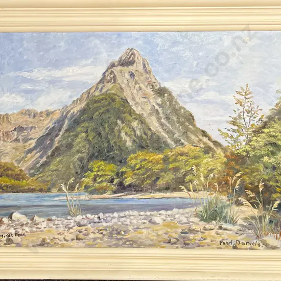 Pearl Daniels - "Mitre Peak" - Oil on Board