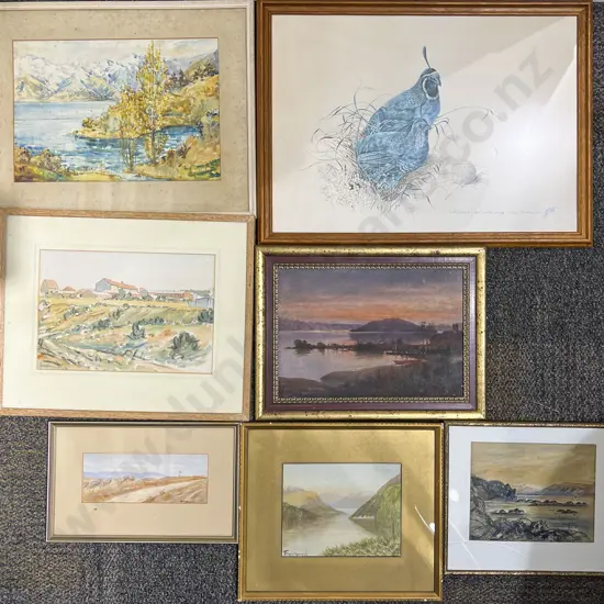 Seven Assorted Prints and Originals