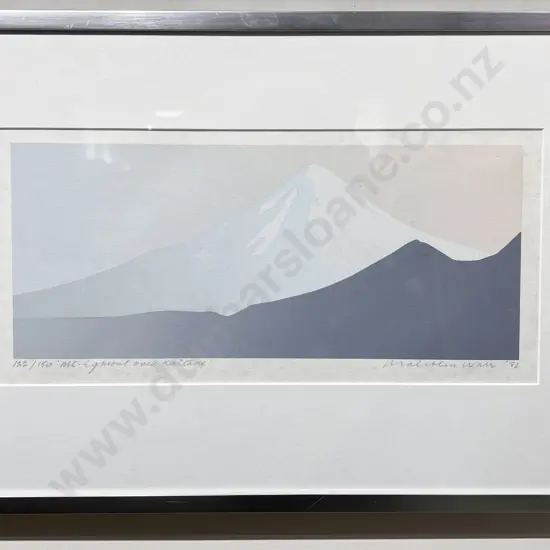 Malcolm Warr - "Mount Egmont Over Kaitake" - Signed limited Edition Print