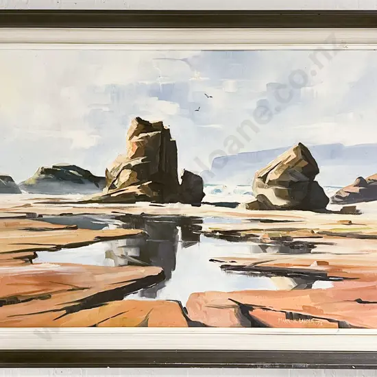 Mark Lander - "Between Greymouth and Punakaiki" - Oil on Board