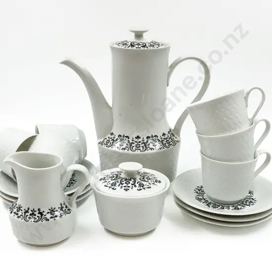 Mikasa Tapestry Pattern Coffee Set