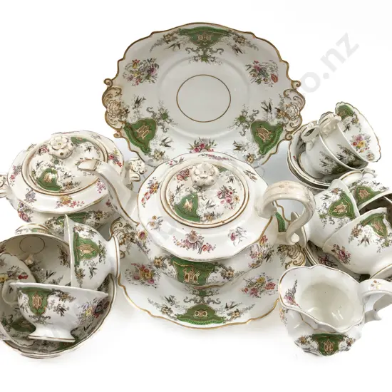 19th Century Rockingham Style Tea Set