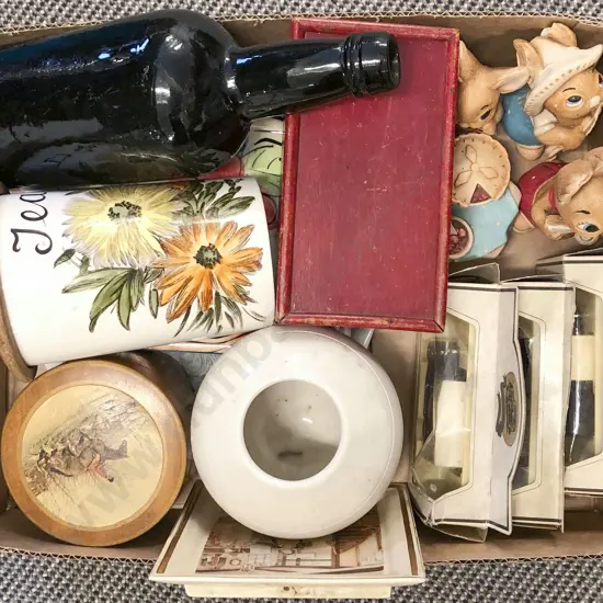 Box with Toy Cars and Pendelfin etc