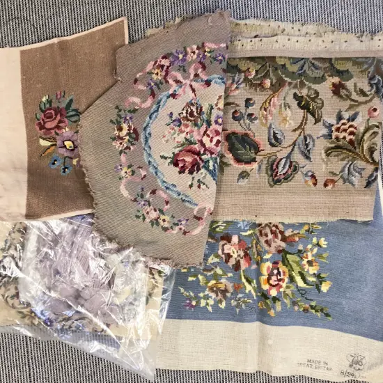 Box with Tapestry Cushion Covers etc