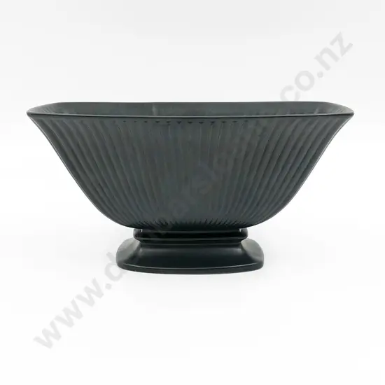 Wedgwood Black Fluted Vase