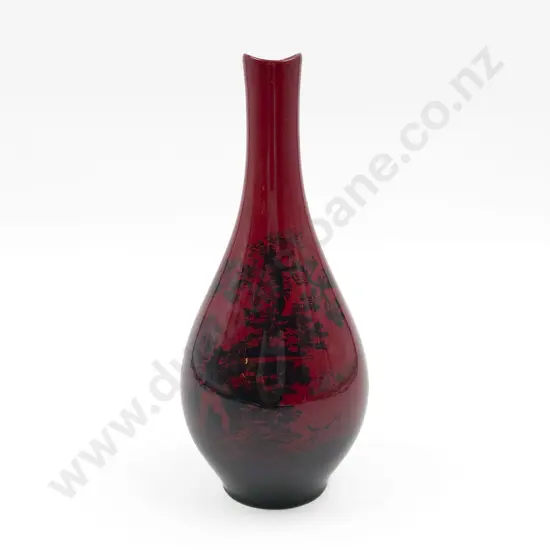 RD Flambe Woodcut Vase