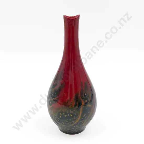 RD Flambe Veined Pattern Vase