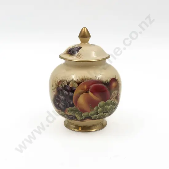 Aynsley Orchard Gold Jar and Cover