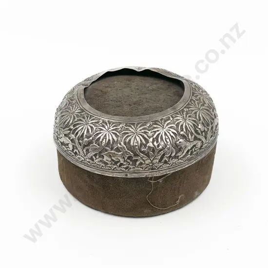 Indian Silver Mounted Pin Cushion