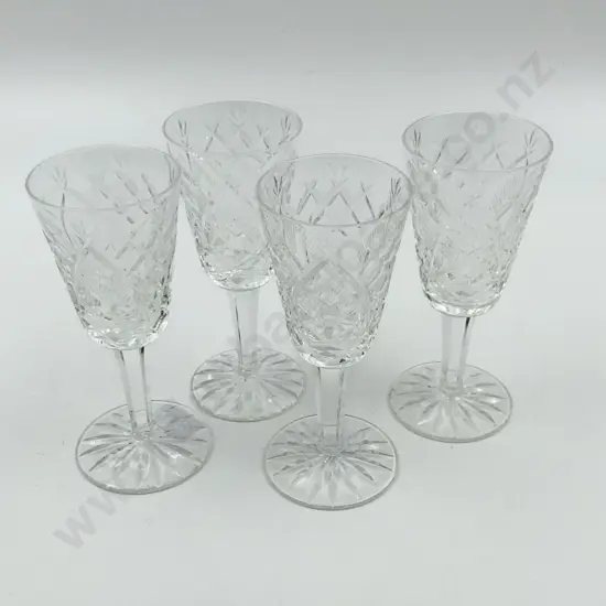 Set of Four Waterford Crystal Port Glasses