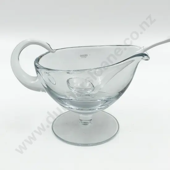 Krosno Glass Gravy Boat and Ladle