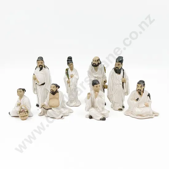 Eight Small Chinese Figurines