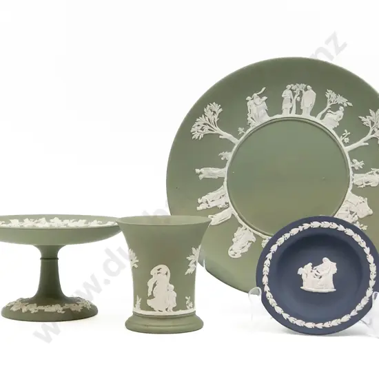 Wedgewood Green Jasperware Plate