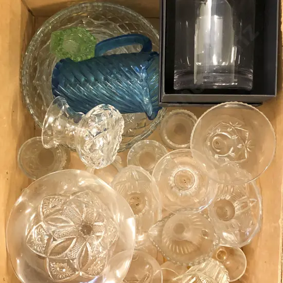 Box of Assorted Crystal and Glassware