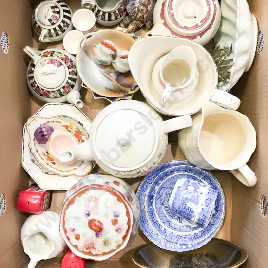 Box of Assorted China