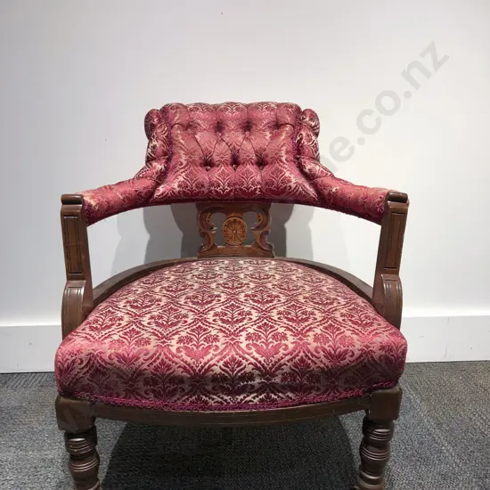 Victorian Button Back Tub Chair