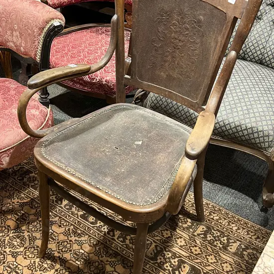 Arts and Crafts Bentwood Armchair