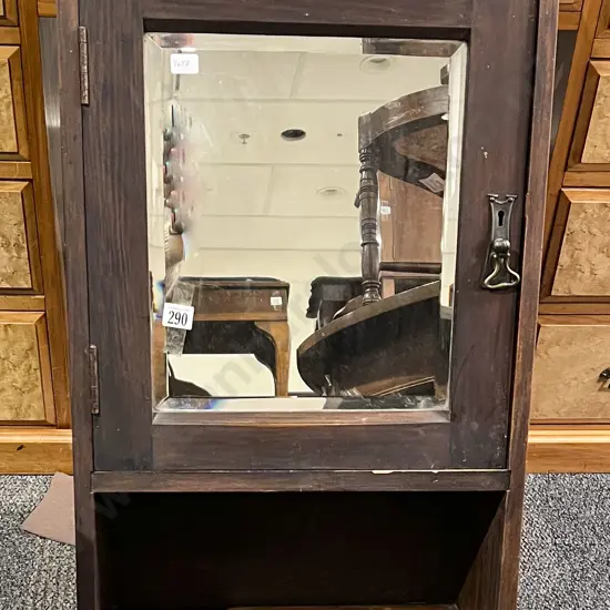 Wall Hanging Mirrored Door Cabinet