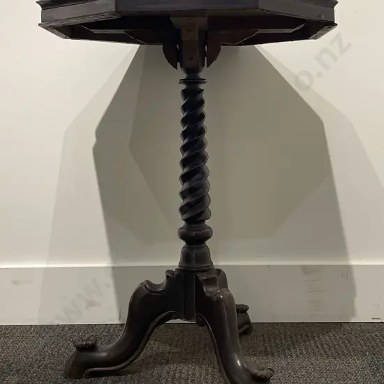 Octagonal Tripod Based Occ. Table with Barley Twist Support