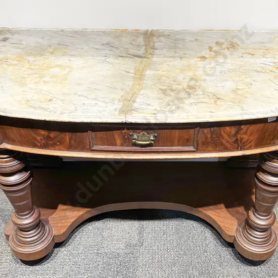 Marble Topped Hall Table